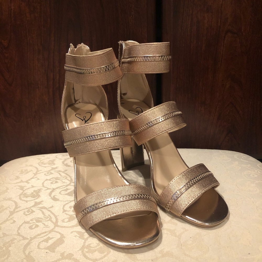Rose gold heels